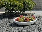 Bloembak, Jardin & Terrasse, Bacs à fleurs & Jardinières, Moins de 30 cm, Rond, Enlèvement, Jardin