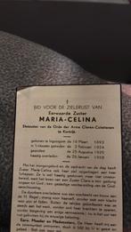 Zuster Maria Celina 1893-1958, Verzamelen, Bidprentjes en Rouwkaarten, Verzenden