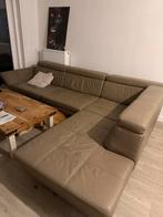 Leder hoeksalon 310 x 220, Ophalen, Gebruikt, Leer