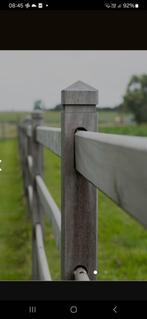 Houten weide omheining