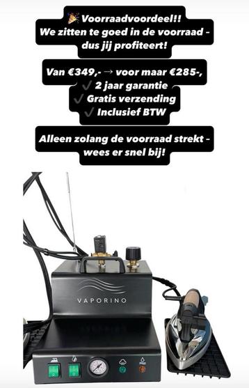 Battistella Vaporino Black, modèle neuf, Electroménager, Fers à repasser & Planches à repasser, Enlèvement ou Envoi, Neuf