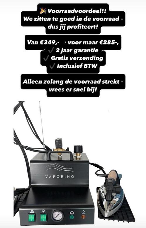 Battistella Vaporino Black model nieuw, Elektronische apparatuur, Strijkijzers en Strijkplanken, Nieuw, Ophalen of Verzenden