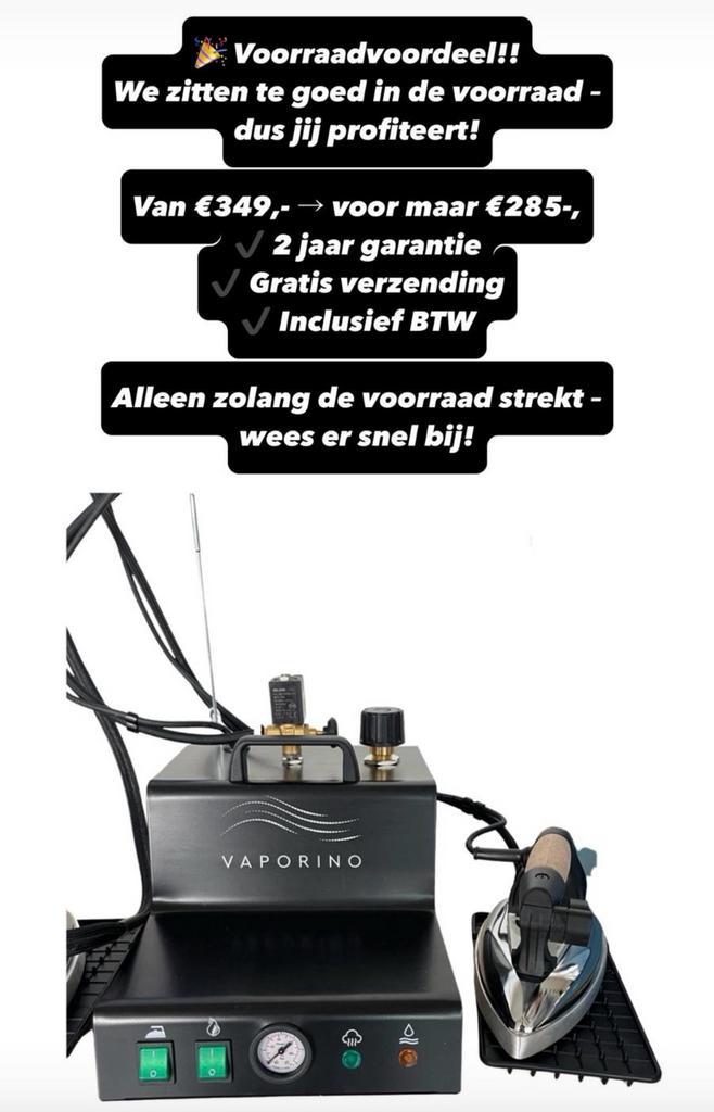 Battistella Vaporino Black model nieuw, Elektronische apparatuur, Strijkijzers en Strijkplanken, Nieuw, Ophalen of Verzenden