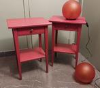 set van 2 nachtkastjes  (met of zonder lampen), Ophalen, 55 tot 70 cm, Zo goed als nieuw, 45 tot 65 cm