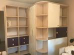 Complete houten kinderslaapkamer met ingebouwde inloopkast, Huis en Inrichting, Ophalen, Gebruikt, Eenpersoons, Chambre d'enfants complète en bois avec dressing intégré