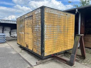 2151. Meubelbak / Container op haakarm slede beschikbaar voor biedingen