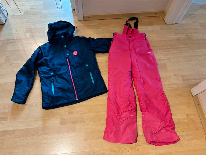 Ski jas en broek 12-14jaar, souspull en skibrillen, Sport en Fitness, Skiën en Langlaufen, Zo goed als nieuw, Kleding, Ski, Overige merken