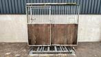 Voorwand met schuifdeur | 2750 x 2300 mm | Gebruikt, Pâturage, 4 chevaux ou poneys ou plus