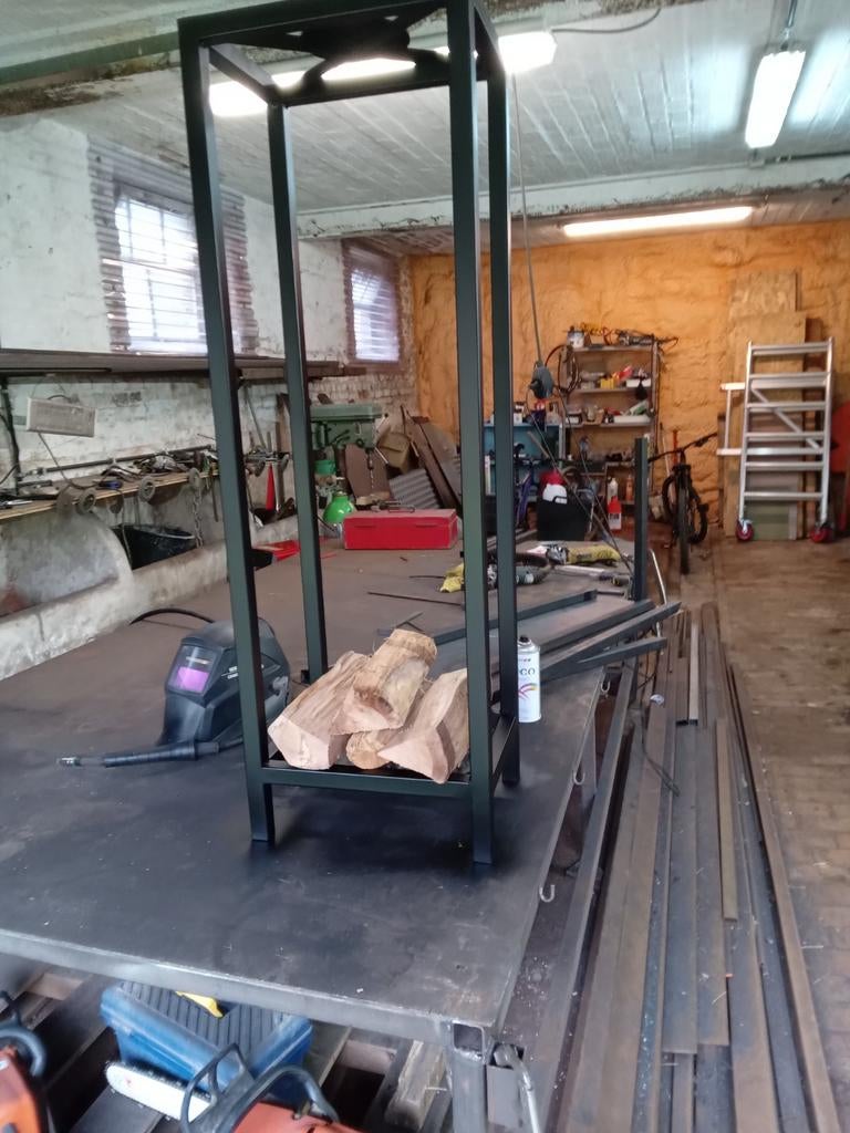 Porte buche fabrication ferronnier, Tuin en Terras, Brandhout, Ophalen