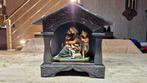 religieus beeld / Madonna met kind in houten kastje, Antiek en Kunst, Ophalen of Verzenden