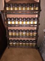 Etagère à épices (32 pots en verre), Maison & Meubles, Enlèvement, Utilisé