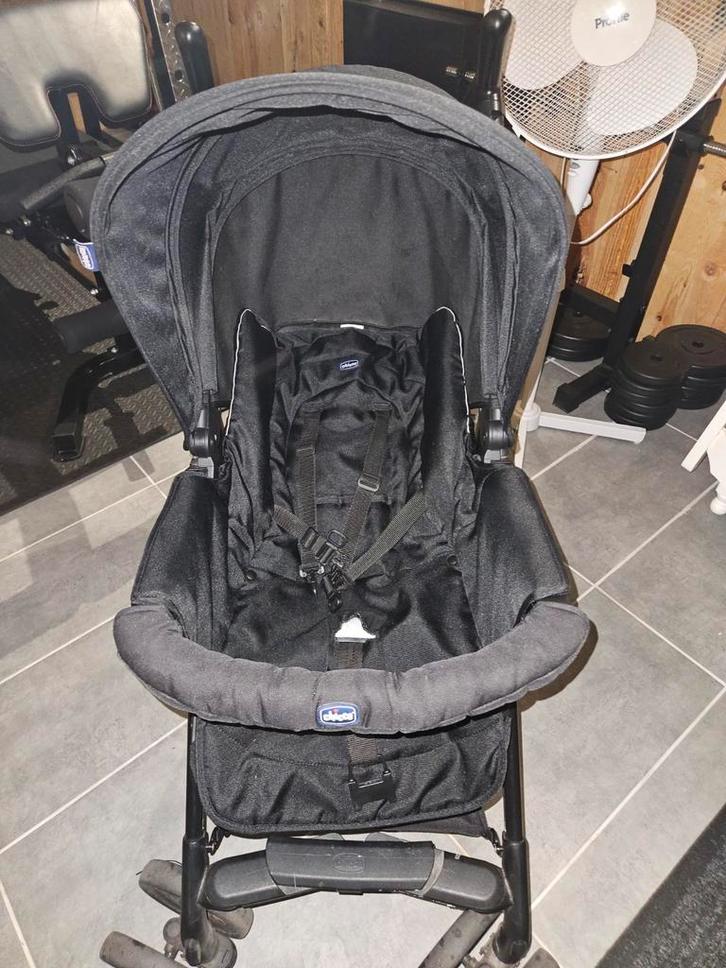 Poussette Chicco trio sprint noire complète, Kinderen en Baby's, Kinderwagens en Combinaties, Gebruikt, Combiwagen, Overige merken