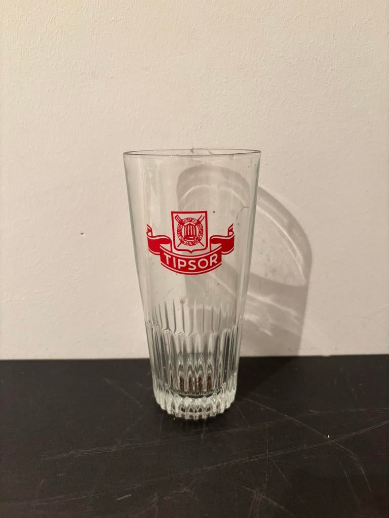 Oud bierglas Tipsor, Ophalen of Verzenden, Zo goed als nieuw, Glas of Glazen, Overige merken