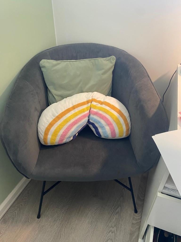 Zetel grijs, Ophalen, Eenpersoons, Minder dan 75 cm, Modern - design