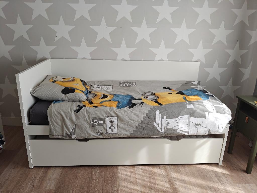 Eenpersoonsbed ikea, Huis en Inrichting, Slaapkamer | Bedden, Ophalen, Overige materialen, 90 cm, Eenpersoons