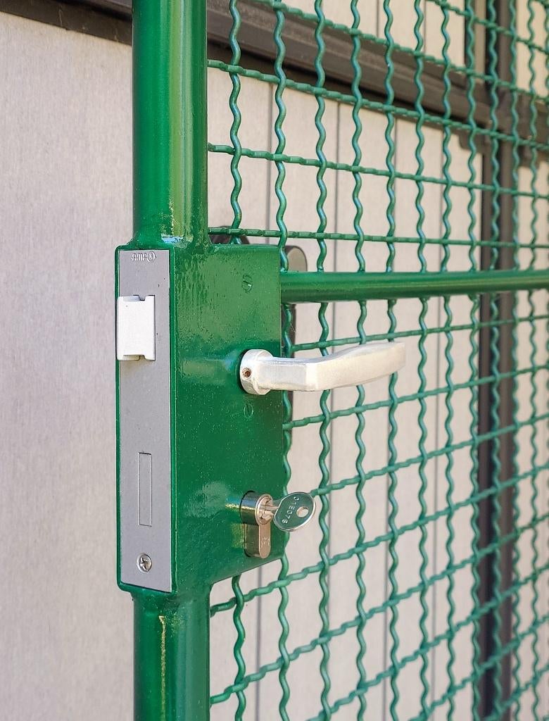 1m96 x 1m40 - Portail Bekaert - portail de jardin, Portail battant, Acier, 100 à 150 cm, Utilisé