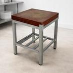 billot de boucher avec structure en acier inoxydable, Enlèvement, Comme neuf