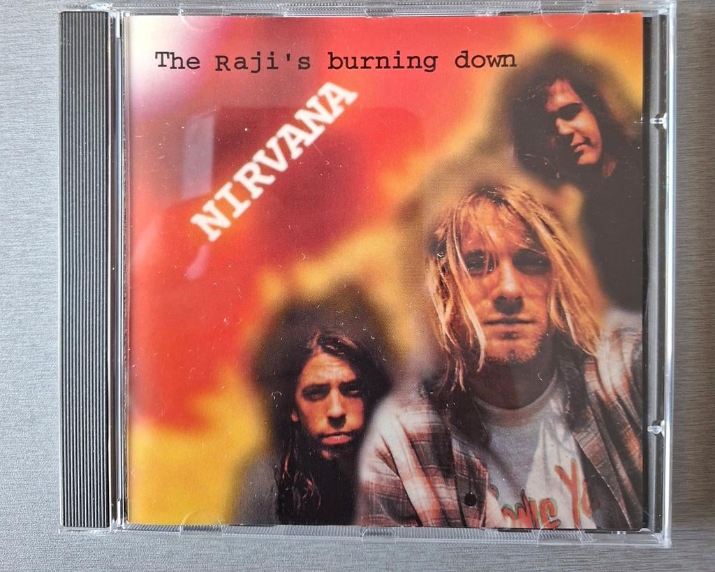 Cd. Nirvana.  The Raji's burning down. Live, Hollywood '90., Ophalen of Verzenden