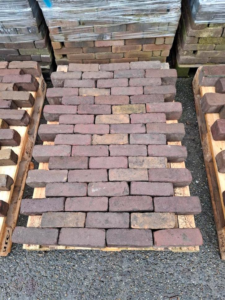 Oude klei klinkers 7 duimers, Tuin en Terras, Terrasdelen en Vlonders, Gebruikt, Ophalen