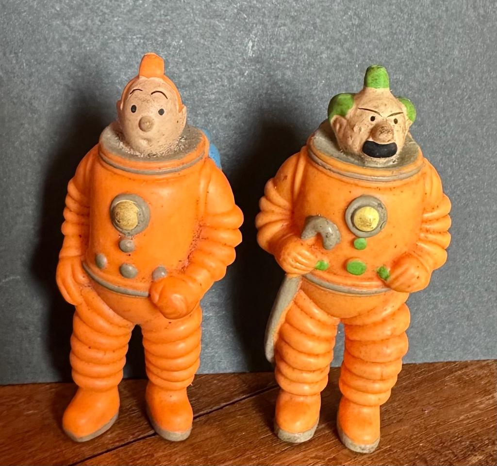 vintage Kuifje figuur LU, Collections, Personnages de BD, Utilisé, Statue ou Figurine, Tintin, Enlèvement ou Envoi