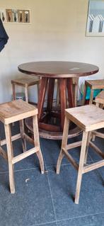 Eiken bartafel met 6 krukken, Enlèvement