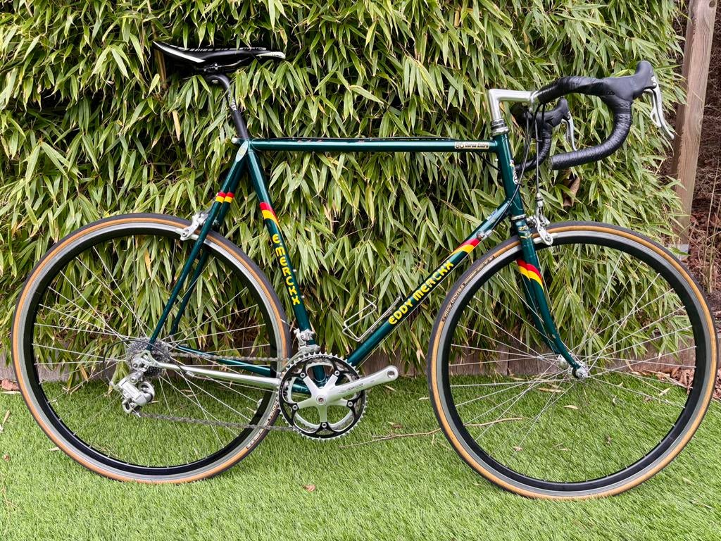 Eddy Merckx stalen 90s koersfiets, Fietsen en Brommers, Fietsen | Racefietsen, 28 inch, Gebruikt, Staal, Heren