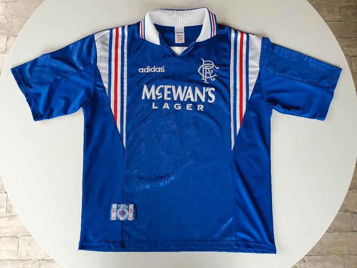 Voetbalshirt Glasgow Rangers 1996-1997 nummer 8 (Adidas, XL), Verzamelen, Sportartikelen en Voetbal, Gebruikt, Shirt, Ophalen of Verzenden