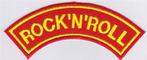 Rock'n'Roll stoffen opstrijk patch embleem #2, Verzenden, Nieuw, Kleding