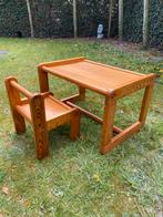 Retro / vintage kindertafeltje en stoeltje, Kinderen en Baby's, Ophalen, Gebruikt, Tafel(s) en Stoel(en)