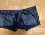 Lederlook heren boxershort blauw, Verzenden, Blauw