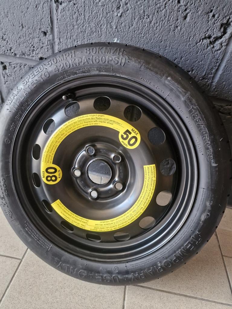 5x112 Thuiskomer/ reservewiel, Enlèvement