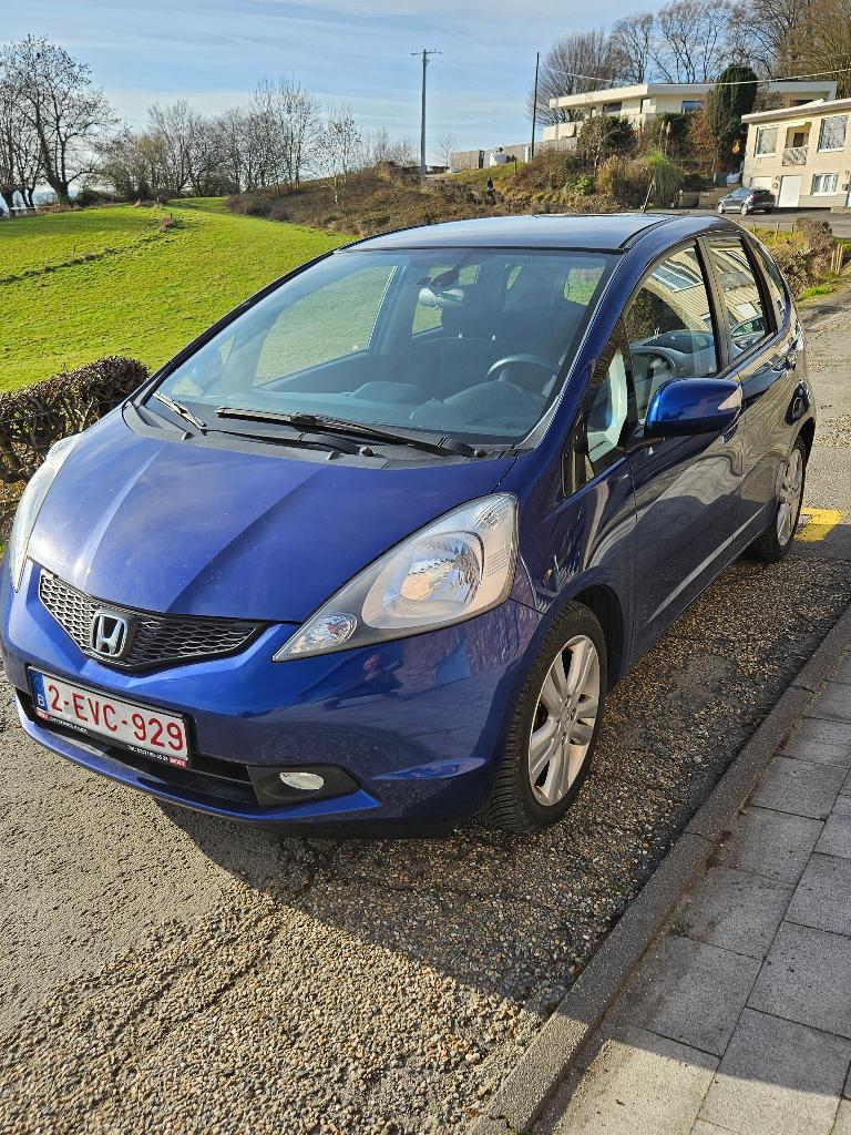 Honda Jazz 1.4 i-VTEC Exclusive 2009 zeer betrouwbaar, Auto's, Honda, Voorwielaandrijving, 450 kg, 4 cilinders, Blauw
