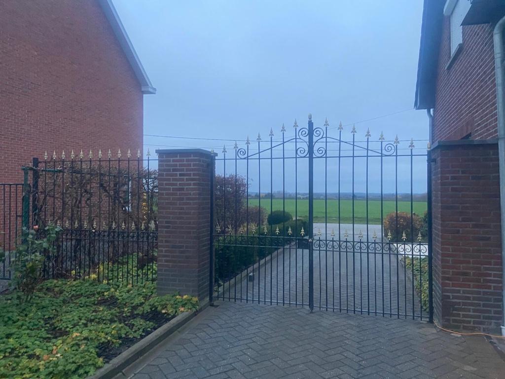 Smeedwerk hek, Jardin & Terrasse, Clôtures de jardin, Utilisé, Clôture ornementale, Fer, Avec portail, Enlèvement