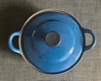 Le Creuset : blauwe faitout, Kookpan of Snelkookpan, Gebruikt, Gietijzer, Ophalen of Verzenden