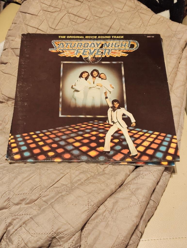 2 Dubbele Lp's Saturday Night Fever, CD & DVD, Envoi, Utilisé, Autres formats