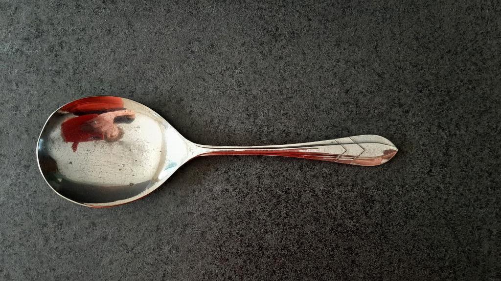 Te koop: Mooie antiek zilveren opdien lepel., Ophalen