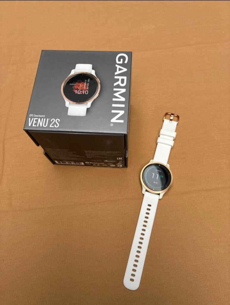 Garmin Venu 2S, Bijoux, Sacs & Beauté, Montres connectées, Étanche, Enlèvement ou Envoi, Utilisé, Blanc