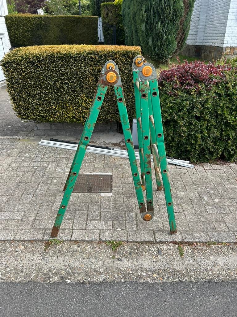 4-delige vouwladder, Ophalen, Gebruikt