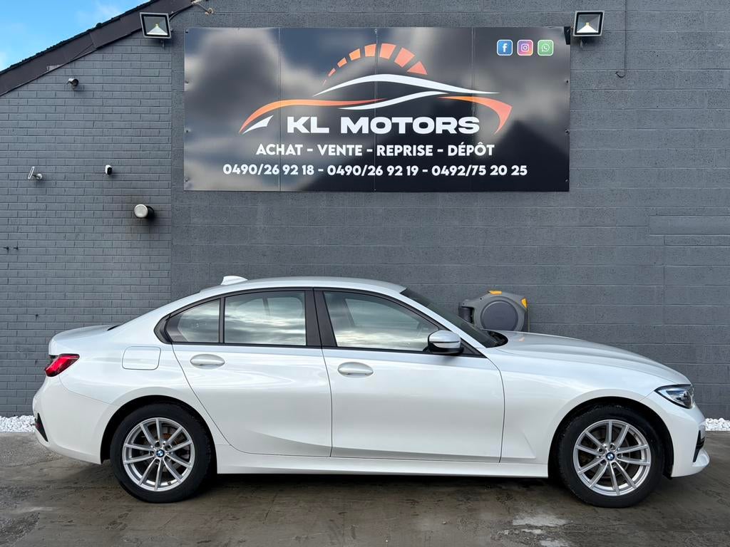 BMW 318D G20 BERLINE 136CV 2019 EURO 6D 146 000KM CARPASS, Auto's, BMW, Achterwielaandrijving, Wit, Leder, Bedrijf