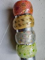 4 BRACELETS colorés  fleurs le lot, Bijoux, Sacs & Beauté, Bracelets, Enlèvement ou Envoi, Neuf, Autres couleurs, Synthétique ou Plastique