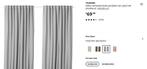 Grijze gordijnen IKEA Vilborg (8 stuks 300x145cm), Huis en Inrichting, Ophalen, Gebruikt, 100 tot 150 cm, 200 cm of meer