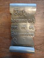 Plaque déco en étain, Hobby & Loisirs créatifs, Estampage, Enlèvement ou Envoi