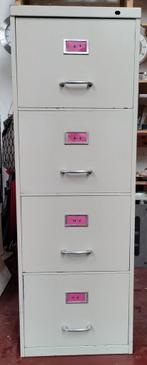 Classeur en métal vintage, armoire de rangement, classeur, 4, Enlèvement