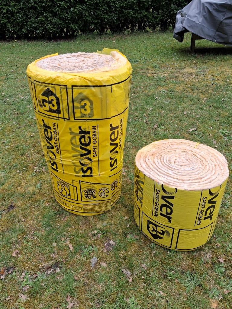 Isolatie Isover  dikte 12cm - 45CM breeRD 3,5K/W -0,040W(mk), Doe-het-zelf en Bouw, Ophalen