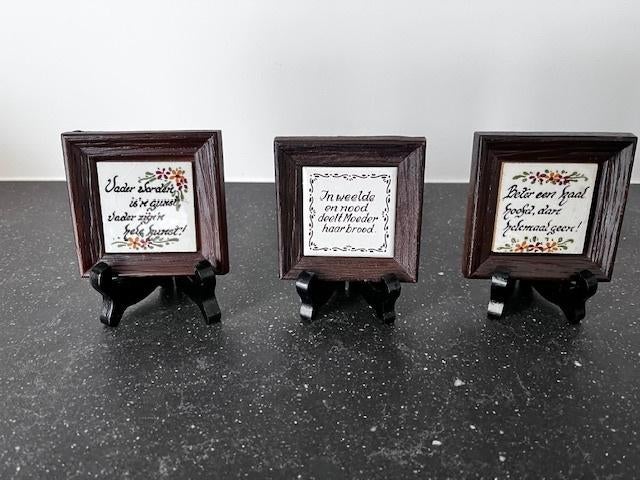 Spreukkbordjes / tekstbordjes 3 stuks, Maison & Meubles, Accessoires pour la Maison | Tableaux à écrire & Proverbes, Enlèvement ou Envoi