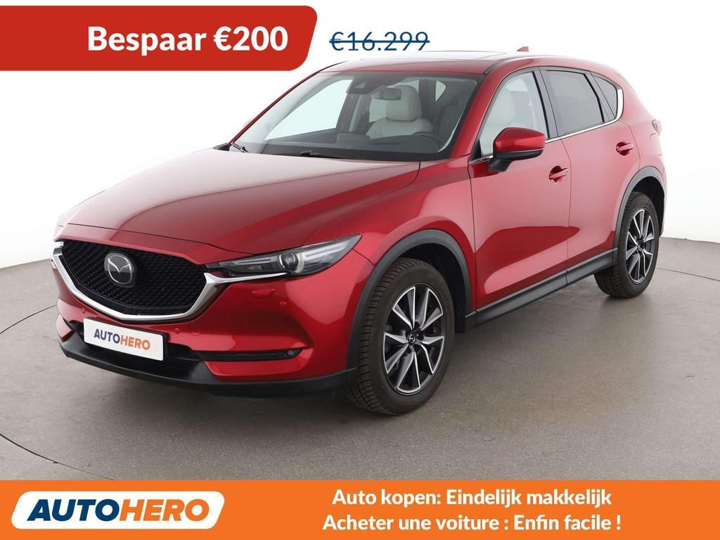 Mazda CX-5 2.2 Turbodiesel Exceed AWD (bj 2018, automaat), Auto's, Automaat, Gebruikt, Zwart, 1535 kg