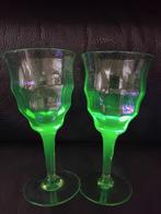 Verres à vin en uranium, Antiquités & Art, Enlèvement ou Envoi