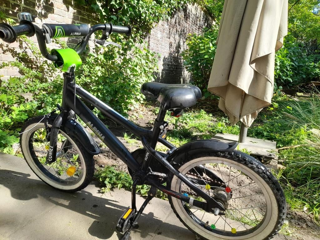 Kinder bmx 3-5j, Alpina, mooie staat, Ophalen, Terugtraprem, Alpina, Aluminium