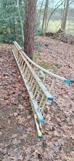 grote uitschuifbare ladder, Doe-het-zelf en Bouw, Ladders en Trappen, Ophalen, Gebruikt, Ladder, Opvouwbaar of Inschuifbaar