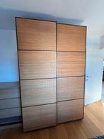 IKEA PAX Kledingkast– FJELLHAMAR Bamboe Schuifdeuren, Ophalen, 200 cm of meer, Meerdere deuren, Zo goed als nieuw